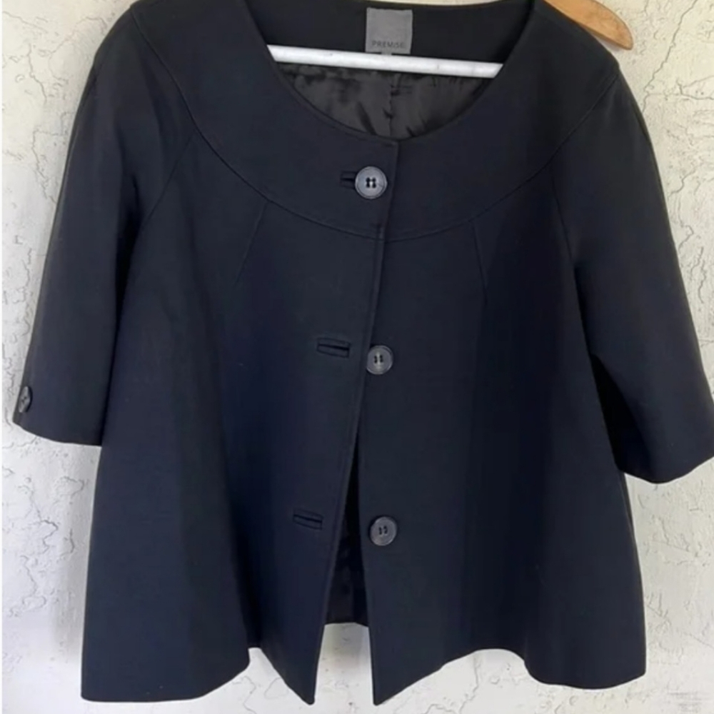Premise Jacket Blazer Black size L Made in USA